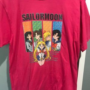 SAILOR MOON Shirt Vintage 1994 Kodansha Pink Team